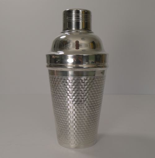 English Art Deco Silver Plated Cocktail Shaker C.1930