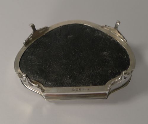 fig 1. Large Antique English Silver Jewellery Box - 1911