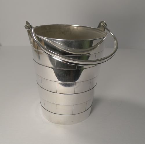 Superb Antique English Ice Bucket / Pail by Atkin Brothers C.1910