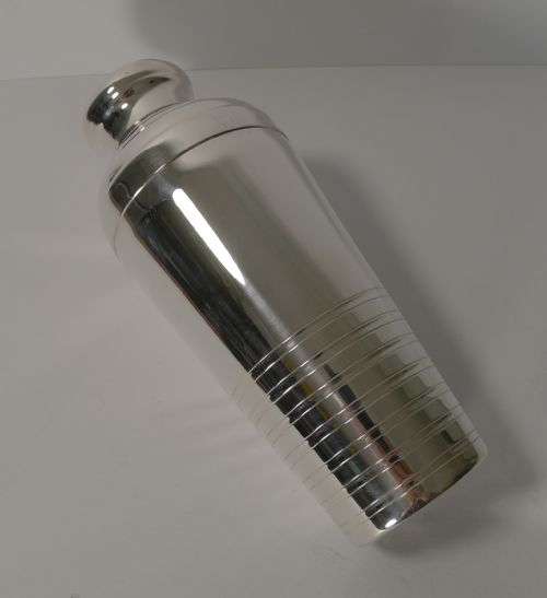 fig 1. French Art Deco Silver Plated Cocktail Shaker c.1930