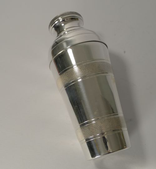 fig 1. Vintage French Art Deco Silver Plated Cocktail Shaker - Apollo - c.1930