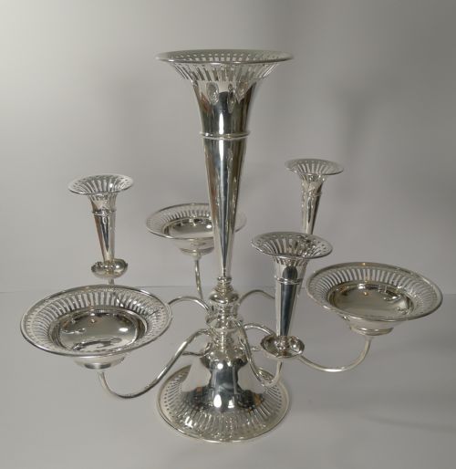 Large Antique English Silver Plated Centrepiece C.1910