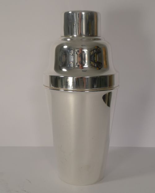 Rare Large 2 Pint Silver Plated Cocktail Shaker by Mappin & Webb