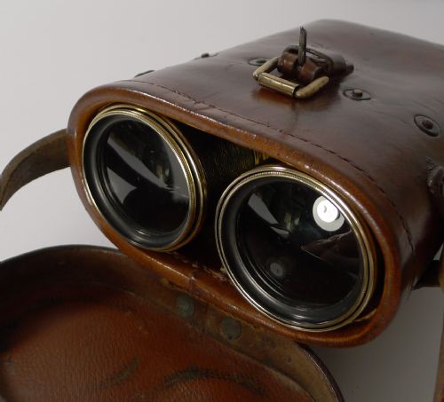 fig 1. Pair Antique French Binoculars -