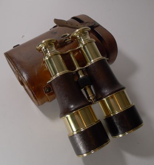 Ww1 Binoculars and Case - British Officer's Issue
