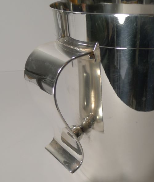 RARE CHRISTOFLE GALLIA ART DECO WINE COOLER CHAMPAGNE BUCKET BY LUC LANEL - ADDITIONAL PHOTO 5