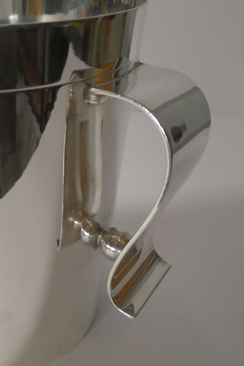 RARE CHRISTOFLE GALLIA ART DECO WINE COOLER CHAMPAGNE BUCKET BY LUC LANEL - ADDITIONAL PHOTO 6