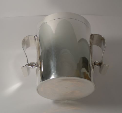 RARE CHRISTOFLE GALLIA ART DECO WINE COOLER CHAMPAGNE BUCKET BY LUC LANEL - ADDITIONAL PHOTO 8