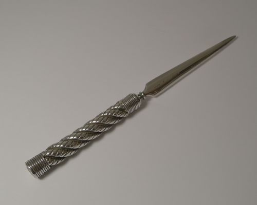 Hermes Cordage Letter Opener in Silver Plate C.1960's