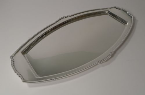 fig 1. Stylish Art Deco Silver Plated Cocktail Tray - Reg. No. For 1933