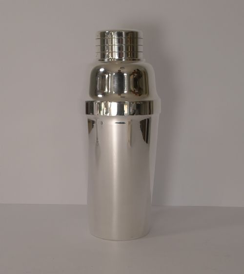 French Art Deco Silver Plated Cocktail Shaker by Christofle C.1935