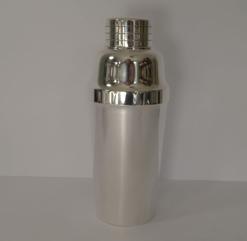 fig 1. French Art Deco Silver Plated Cocktail Shaker by Christofle c.1935