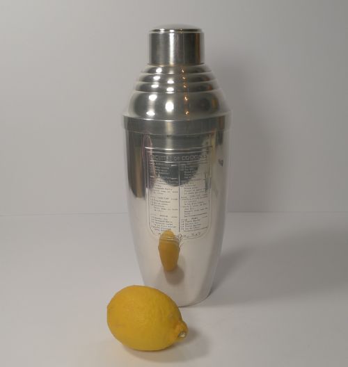 fig 1. French Art Deco Recipe Cocktail Shaker by BARRA Maître Orfèvre à PARIS