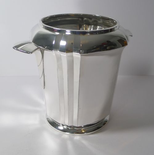 RARE ART DECO CHAMPAGNE BUCKET WINE COOLER BY CHRISTOFLE GALLIA C1925 - ADDITIONAL PHOTO 1