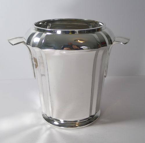 RARE ART DECO CHAMPAGNE BUCKET WINE COOLER BY CHRISTOFLE GALLIA C1925 - ADDITIONAL PHOTO 2