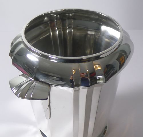RARE ART DECO CHAMPAGNE BUCKET WINE COOLER BY CHRISTOFLE GALLIA C1925 - ADDITIONAL PHOTO 4
