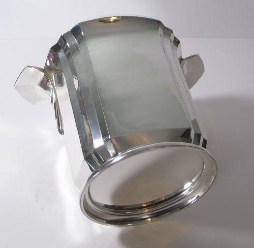 RARE ART DECO CHAMPAGNE BUCKET WINE COOLER BY CHRISTOFLE GALLIA C1925 - ADDITIONAL PHOTO 8