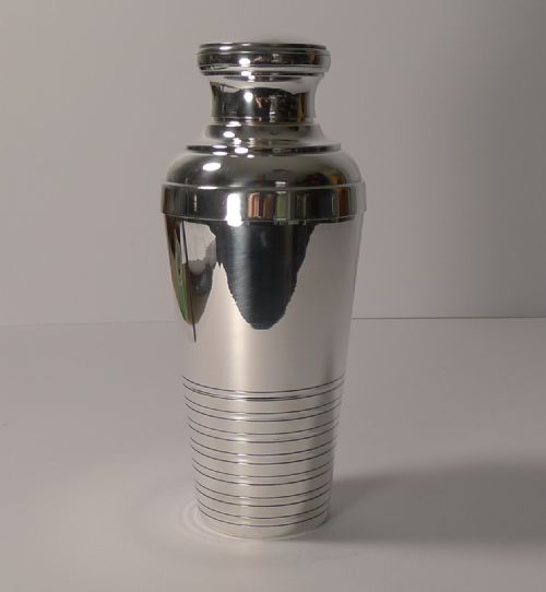 French Art Deco Silver Plated Cocktail Shaker C.1930