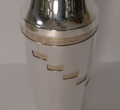 fig 1. Vintage American Napier Recipe Cocktail Shaker c.1930's