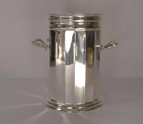 Smart Antique English Silver Plated Bottle Holder C.1912