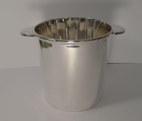 Rare French Art Deco Champagne Bucket / Wine Cooler by Ercuis, Paris