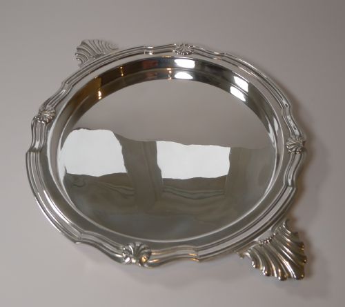 FRENCH SILVER PLATED COCKTAIL SERVING TRAY BY VICTOR SAGLIER PARIS - ADDITIONAL PHOTO 3