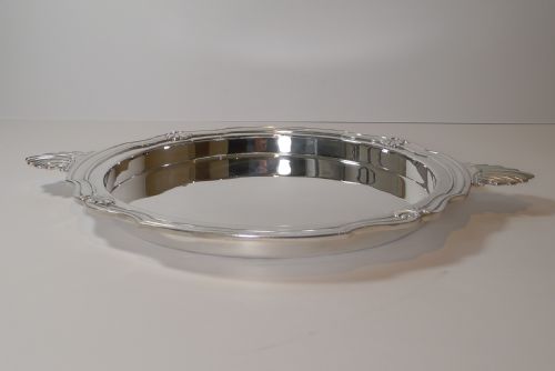 FRENCH SILVER PLATED COCKTAIL SERVING TRAY BY VICTOR SAGLIER PARIS - ADDITIONAL PHOTO 4