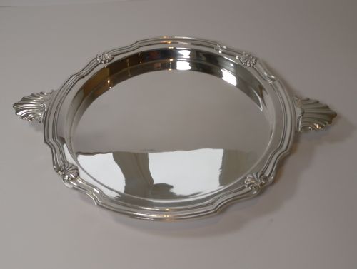 FRENCH SILVER PLATED COCKTAIL SERVING TRAY BY VICTOR SAGLIER PARIS - ADDITIONAL PHOTO 5