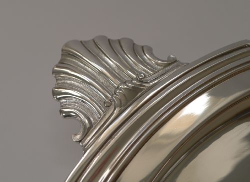 FRENCH SILVER PLATED COCKTAIL SERVING TRAY BY VICTOR SAGLIER PARIS - ADDITIONAL PHOTO 6