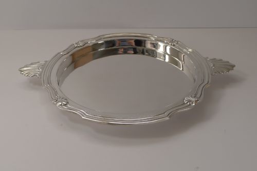 FRENCH SILVER PLATED COCKTAIL SERVING TRAY BY VICTOR SAGLIER PARIS - ADDITIONAL PHOTO 9
