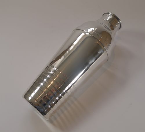 Large French Art Deco Silver Plated Cocktail Shaker C.1930