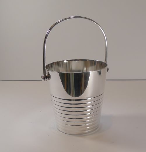 Luc Lanel for Christofle - Ondulations Ice Bucket / Pail C.1930's