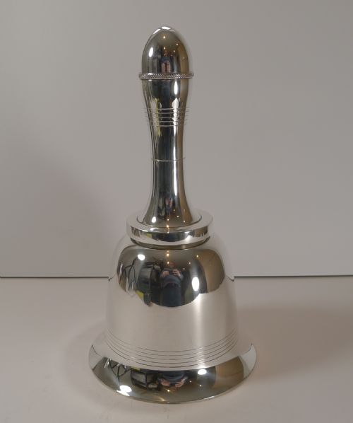 Dunhill Art Deco Bell Shaped Cocktail Shaker - Reg. 1937
