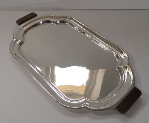 German Art Deco Silver Plated Cocktail Tray C.1930 -  Wilhelm Wolff Pforzheim