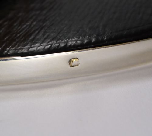LARGE OVAL FRENCH SILVER PHOTOGRAPH FRAME BY EMILE LANGLOIS C1910 - ADDITIONAL PHOTO 3