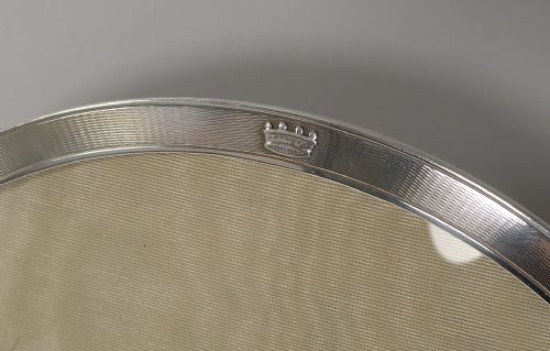 LARGE OVAL FRENCH SILVER PHOTOGRAPH FRAME BY EMILE LANGLOIS C1910 - ADDITIONAL PHOTO 8
