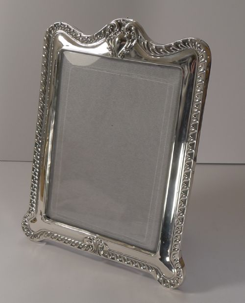 Large Antique English Sterling Silver Photograph Frame - 1901