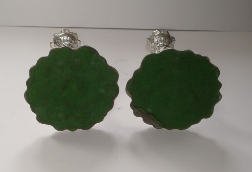 PAIR ANTIQUE ENGLISH ART NOUVEAU CANDLESTICKS C1900 ART NOUVEAU - ADDITIONAL PHOTO 7