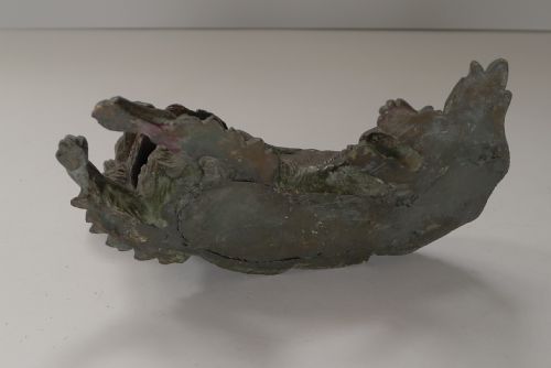 ANTIQUE ENGLISH BRONZE DOG INKWELL KING CHARLES SPANIEL C1880 - ADDITIONAL PHOTO 4