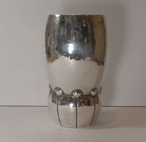 Modernist Danish Silver Vase by Heimburger C.1921