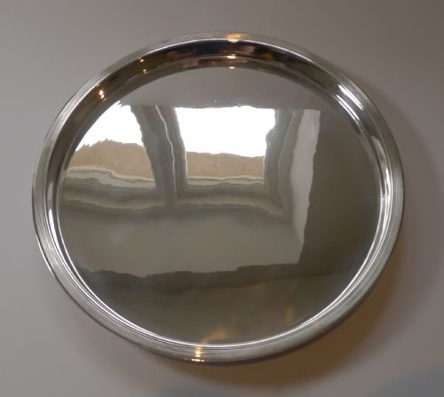 French Art Deco Silver Plated Cocktail Tray by Christofle, Paris; C.1930