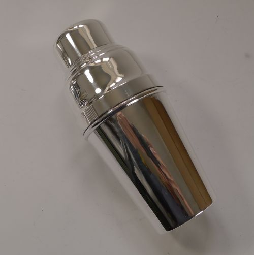 fig 1. Small Art Deco Cocktail Shaker by Christofle Paris c.1930