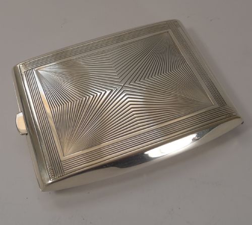 fig 2. Puiforcat Sterling Silver Cigarette Case - Perfect Business Card Case c.1930