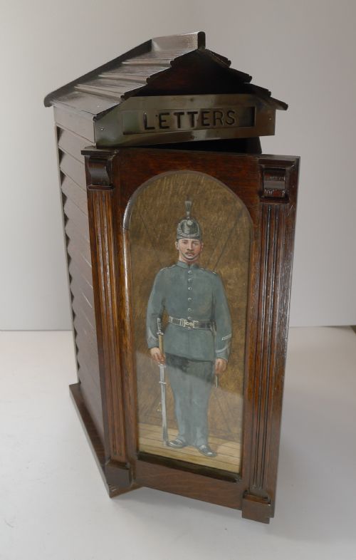 Antique English Military Sentry Letter Box C.1890