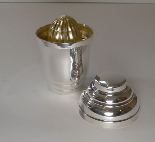 French Individual Cocktail Shaker with Lemon Squeezer by Rolland & Marie