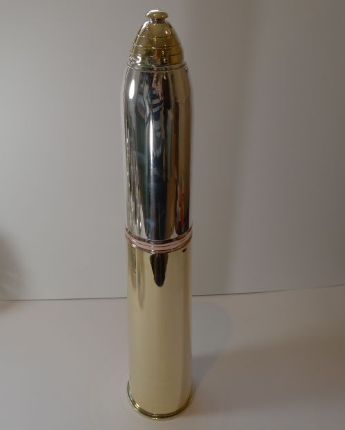 Gorham Shrapnel Shell Cocktail Shaker / Bar Set C.1918