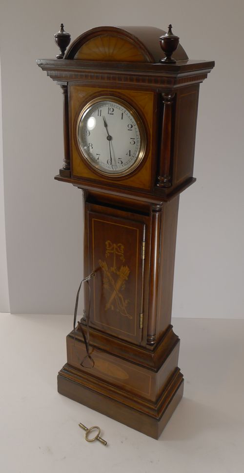 Novelty Antique English Letters / Postal / Mail Box - Longcase Clock Form C.1910
