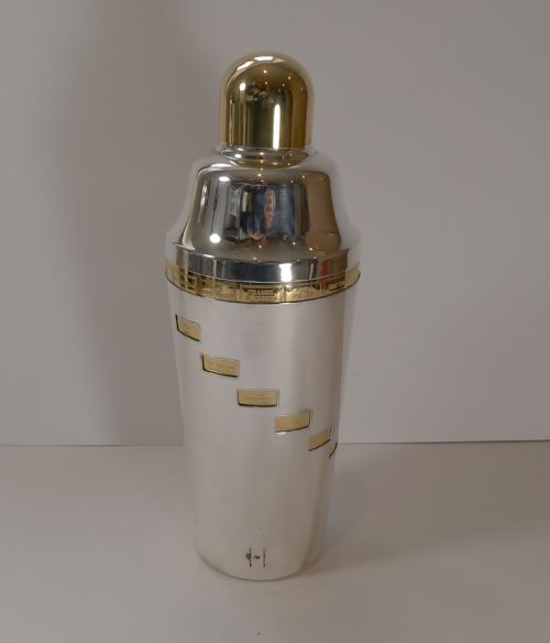 American Napier Recipe / Menu Cocktail Shaker C.1930's
