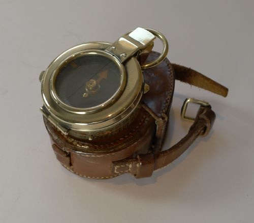 WWI 1917 British Army Officer's Compass, Verner's Patent Mk VIII by French Ltd.