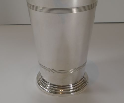 fig 1. English Art Deco Silver Plated Cocktail Shaker by Frank Cobb & Co.